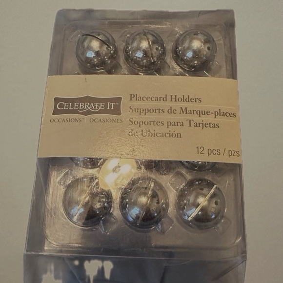 Place Card Holders Set of 12 Silver Card Holders from Michaels - Picture 7 of 8
